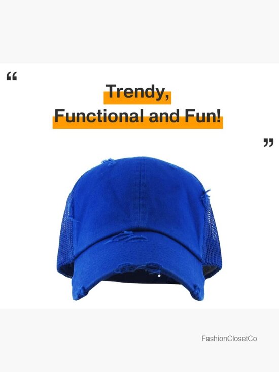 Vintage Washed Distressed Cotton Dad Hat Baseball Cap Adjustable Snapback Unisex main image 6